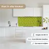 Patronen - Retro - Regen - Druppel - Groen keuken achterwand 2 middel 871 -sfeer4_NL