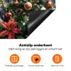Kerstfeest - Dennenbos - Rood Inductie beschermer vinyl 3mm klein -zzzzzzz-td-onderkant