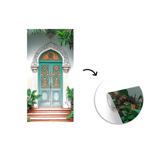 Deur - Patronen - Planten fotobehang vinyl groot -3d