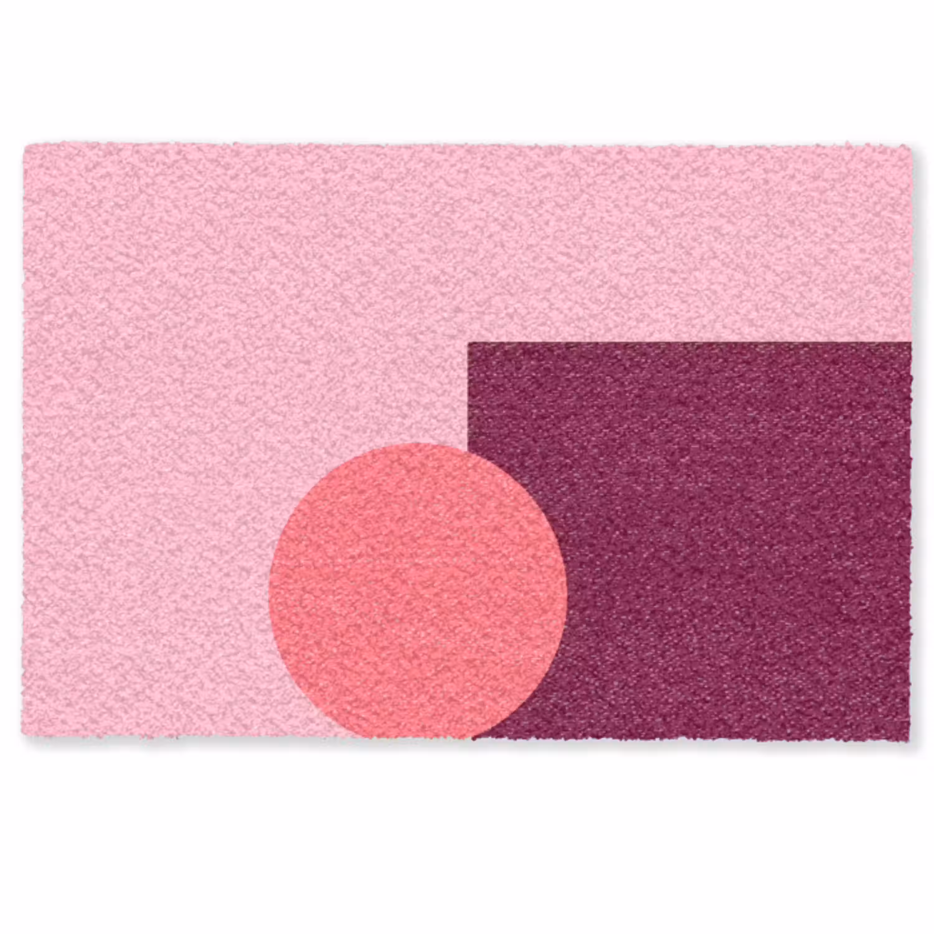 Abstract - Vormen - Roze - Modern - Design Deurmat klein -zkaufland3d