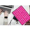 Stippen - Patroon - Roze laptophoes neopreen klein 279 -bureau