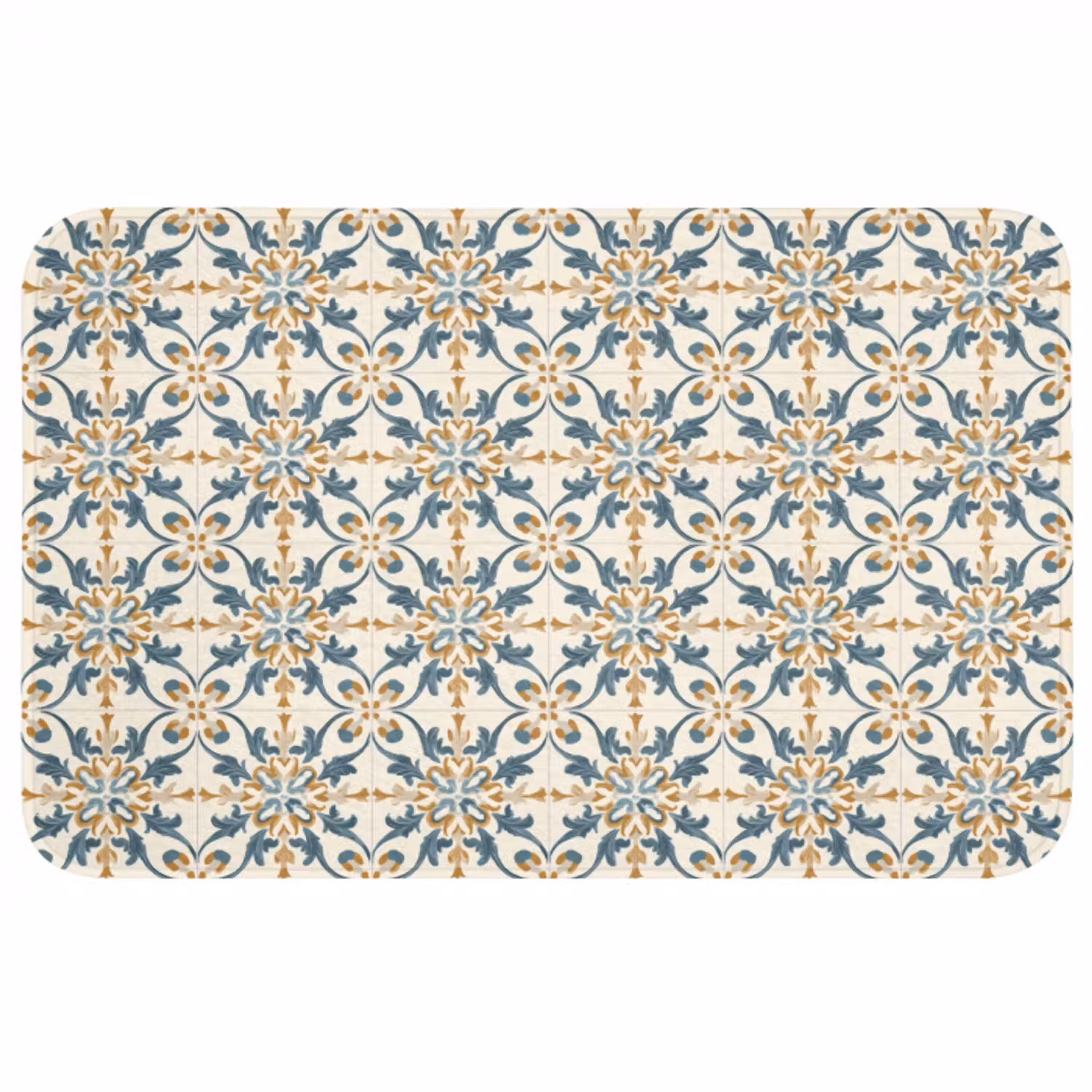 Patroon - Klassiek - Kleurrijk WCmat middel 1009 -3d
