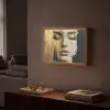 Abstract - Goud - Gezicht - Lippen Light Box met batterij (Wandlamp) middel -sfeer1