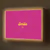 Smile - Stippen - Roze Light Box met batterij (Wandlamp) middel -z3d_website