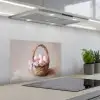 Mand - Eieren - Roze keuken achterwand spatscherm klein -3d_schuin