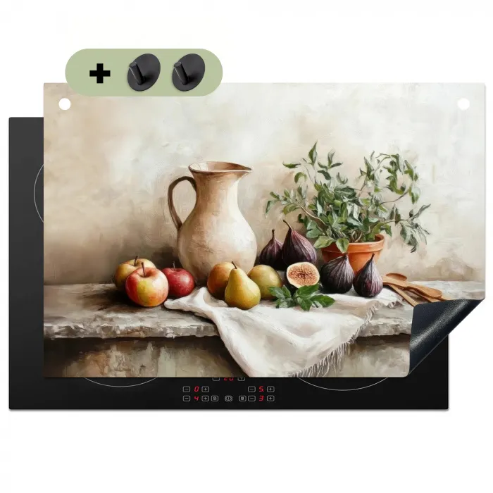 Fruit - Kruiden - Landelijk Inductie beschemer met haakjes klein -3d