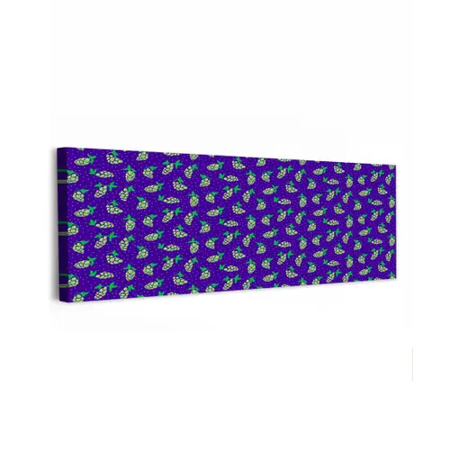 Paars - Groen - Druiven - Blaadjes canvas 2cm klein 828 -z3d