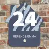 Blauw zebra - Klassiek Naambord Huisje klein -sfeer6