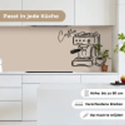 Espressomachine - Beige - Zwart keuken achterwand 2 middel -sfeer4_DE
