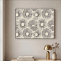 Cirkels - Patroon - Zwart Textielframe zwart klein 947 -sfeer2