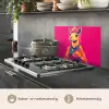 Kameel - Bloemen - Kimono - Waaiers keuken achterwand spatscherm klein -usp_NL