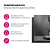 Sphynx - Kat - Dieren - Humor - Spaghetti - Zwart Wit Inductie beschermer vinyl 3mm klein -zzzzzzz-lf-ups