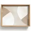 Bruin - Japandi - Abstract Dienblad Rechthoek middel -z3d_shopping