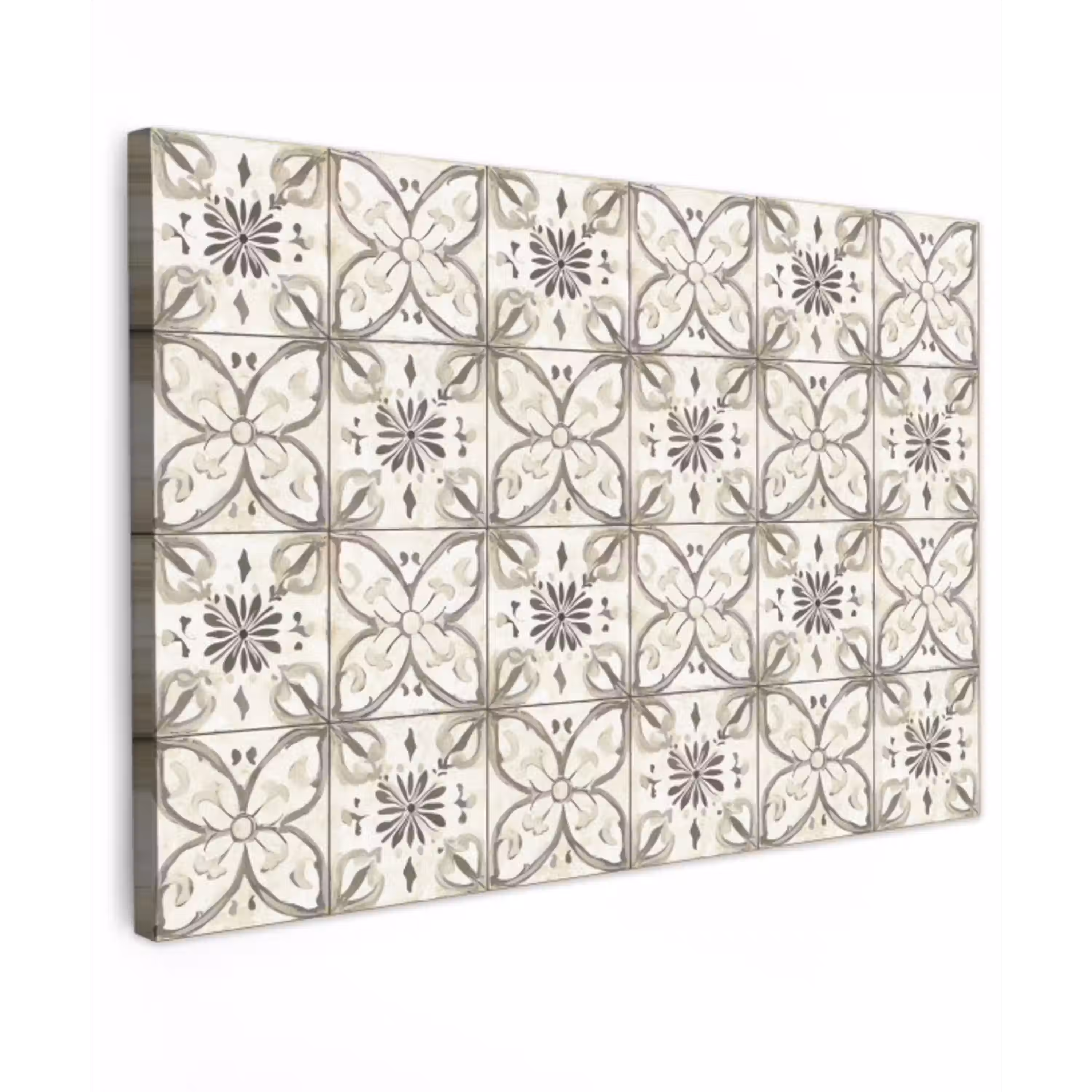 Antiek - Tegel - Beige Tuinposter op houten frame 2 cm dik klein 845 -3d