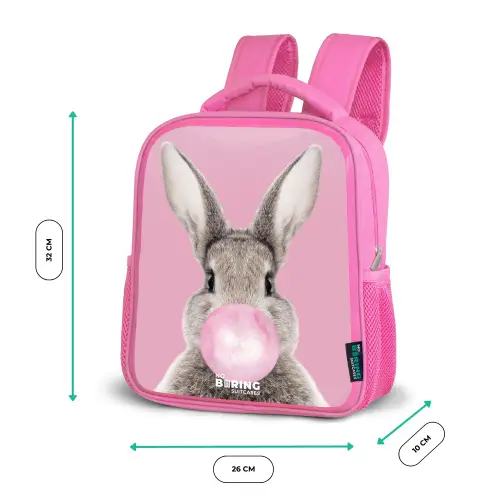 Kauwend knaagje Kinderrugzak - Roze middel -productfoto_formaten