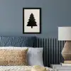 Kerstboom - Zwart - Feestdagen - Beige fotolijst zwart zonder passe partout klein -sfeer3