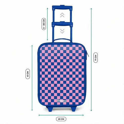 Blokjes - Blauw - Roze Kinderkoffer - Blauw klein -productfoto_formaten
