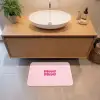 Bisou - Roze - Schaduw Badmat klein -sfeer1