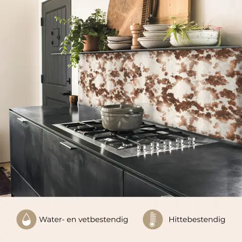 Roest - Bruin - Vlekken - Metaal keuken achterwand 2 middel 871 -usp_NL