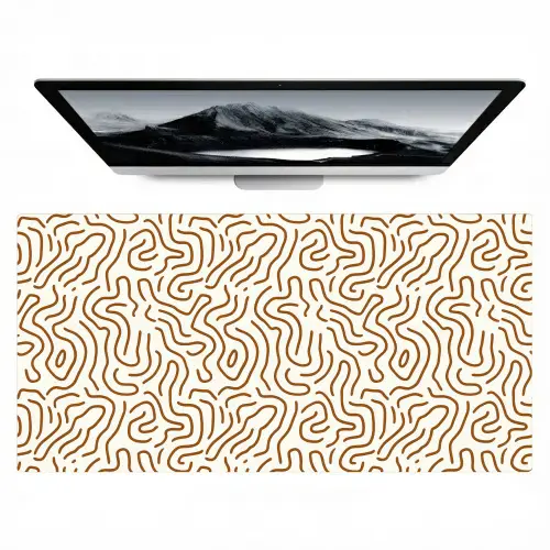Minimalistisch - Patroon - Terracotta Muismat XXL klein 681 -zzz3d