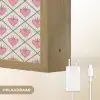 Retro - Ruit - Hartjes - Patroon Light Box met batterij (Wandlamp) middel 907 -USP_websiteoplaadbaarNL