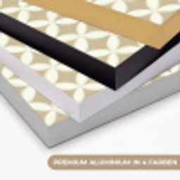 Symmetrisch - Motief - Beige Textielframe zwart klein 947 -USP_kleurenDE