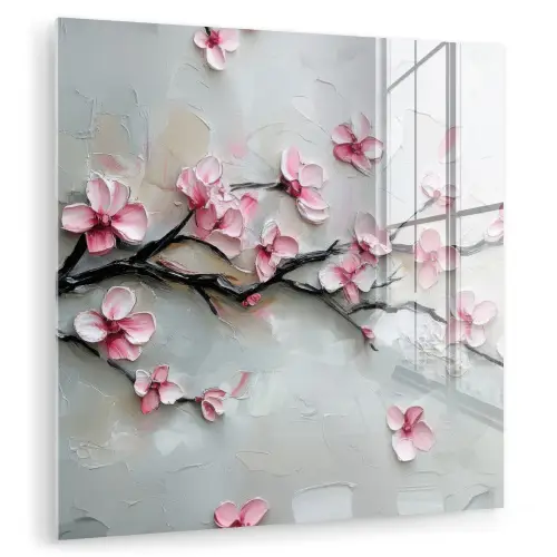 Bloesem - Kunstzinnig - Roze - Sakura plexiglas 5mm klein -zzzproduct_nieuw