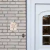 Lichtroze met stippen - Sierlijk Naambord Huisje klein -sfeer1