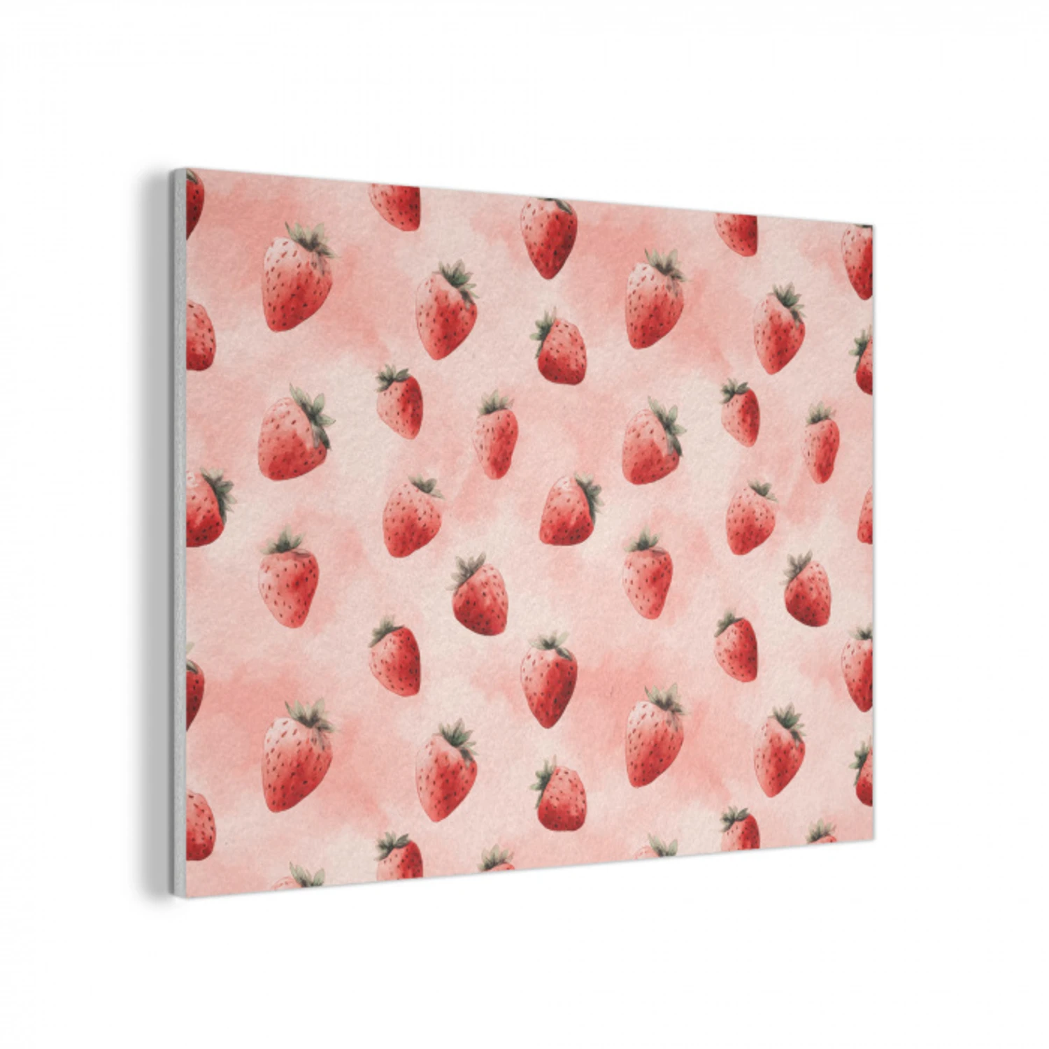 Aardbei - Patroon - Roze PET vilt klein 837 -3d