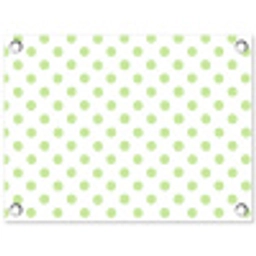 Dots - Klassiek - Groen tuinposter los doek klein 239 -3d
