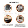 Bisou - Blauw - Roze - Lippen Inductie beschermer vinyl 3mm klein -zzzzzzz-td-werking