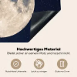 Ruimte - Maan - Kosmos Inductie beschemer met haakjes klein -ky-onderkant-de
