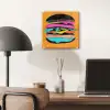 Hamburger - Kleurrijk - Speels plexiglas 5mm klein -sfeer6
