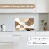 Snijdende cirkels - Overlappende vlakken keuken achterwand spatscherm klein -sfeer4_FR