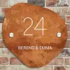 Roest - Klassiek Naambord Organisch middel -sfeer10