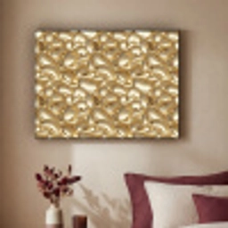 Abstract - Modern - Goud Textielframe zwart klein 947 -sfeer1