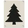 Kerstboom - Zwarte kerstboom - Boom - Japandi tuinposter los doek klein -3d