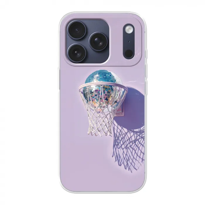 Discobal - Basketbalring - Grafisch Telefoonhoesje iPhone 17 Pro klein -3d