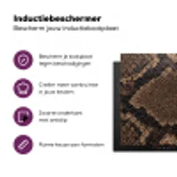 Python - Schubben - Brons Inductie beschermer vinyl 3mm middel -zzzzzzz-cc-usp