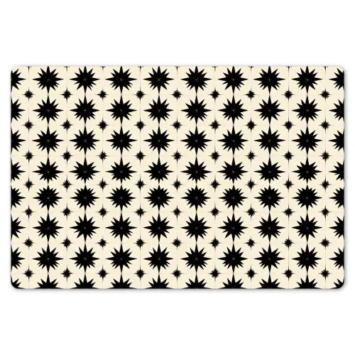 Stervormen - Geometrisch - Zwart Placemat vinyl groot 368 -zzsfeer1_Kitchenyeah-website