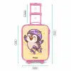 Kawai - Pinguin - Rolschaatsen Kinderkoffer - Roze klein -productfoto_formaten