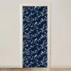 Grafisch - Bloesemtak - Blauw deurposter klein 289 -3d_beige
