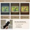 Papegaai - Groen - Snavel - Abstract Light Box met batterij (Wandlamp) middel -USP_lichtkleurNL