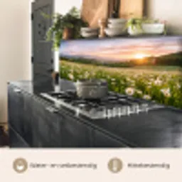 Madelief - Veld - Heuvels - Groen keuken achterwand 2 middel -usp_NL