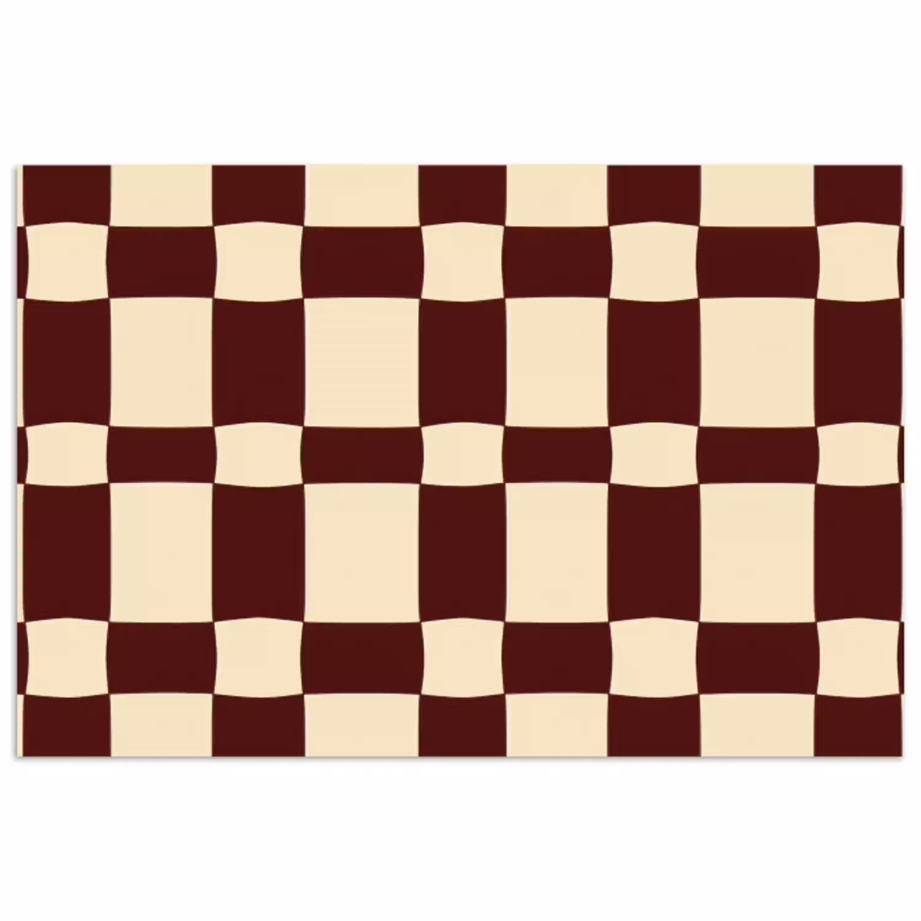 Retro - Patroon - Bruin poster papier klein 62 -3d