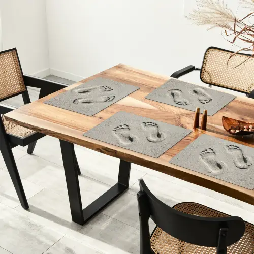 Voeten - Zand - Zee Placemat vinyl groot -zzsfeer4_Kitchenyeah-website