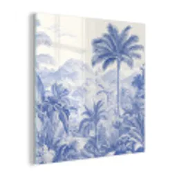 Tropisch - Jungle - Blauw plexiglas 5mm klein -z3d