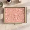 Terrazzo -  Patroon - Kleurrijk - Roze - Blauw Dienblad Rechthoek middel 911 -USP_Formaat