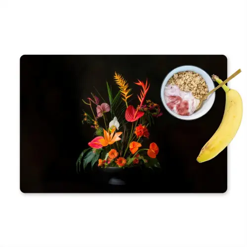 Schaal - Boeket - Bloemen Placemat vinyl groot -zzzproduct_Kitchenyeah-website