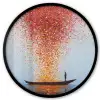 Wolk - Confetti - Boot - Wateroppervlakte Fotolijst rond zonder passe partout klein -3d